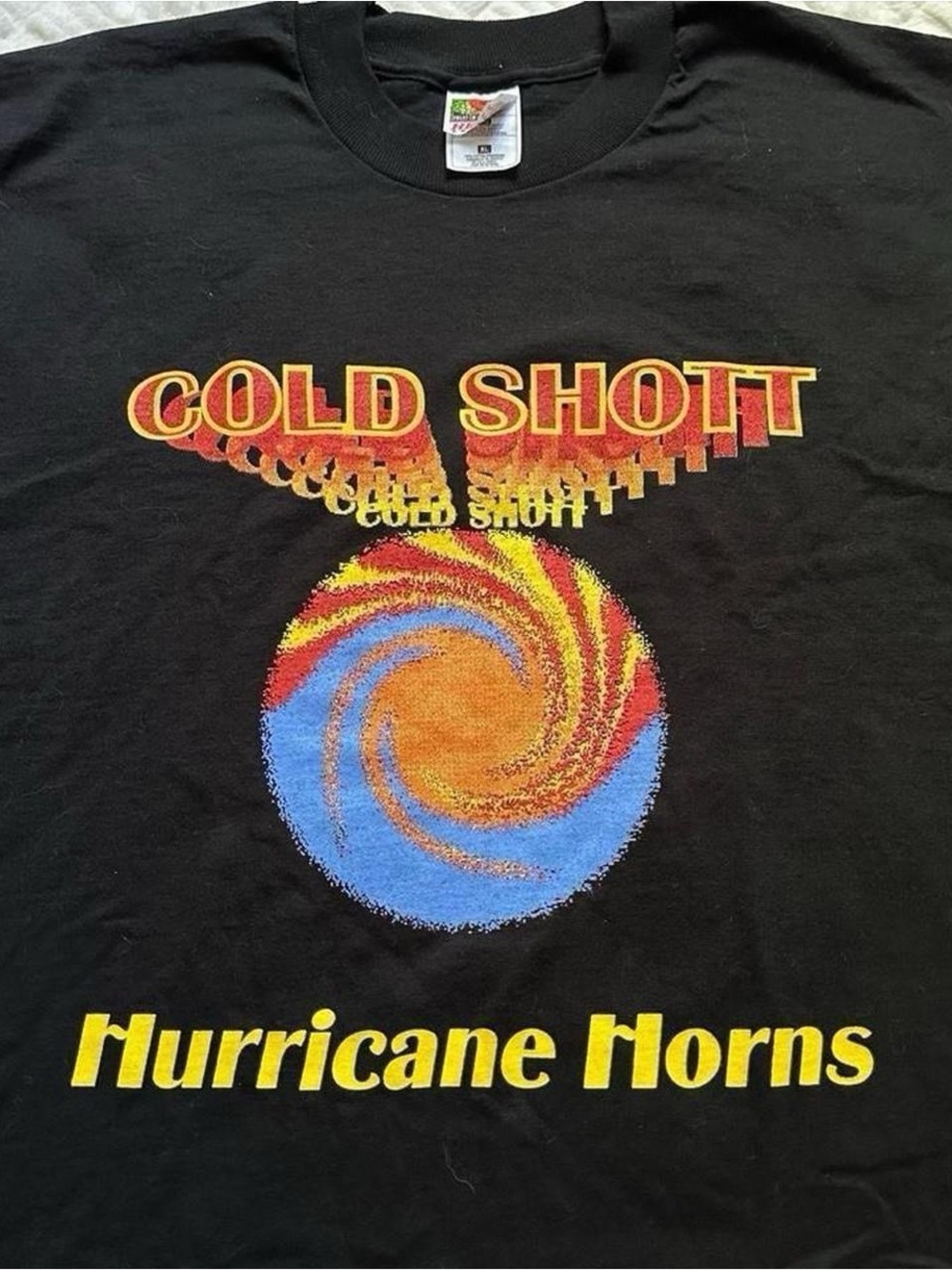 Vintage 1990s Cold Shott and the Hurricane Horns jazz band tee XL